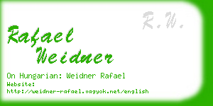 rafael weidner business card
